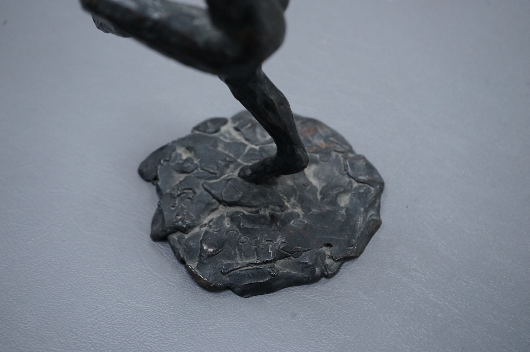 Patrick LaRoche, bronze figure, 19cm high